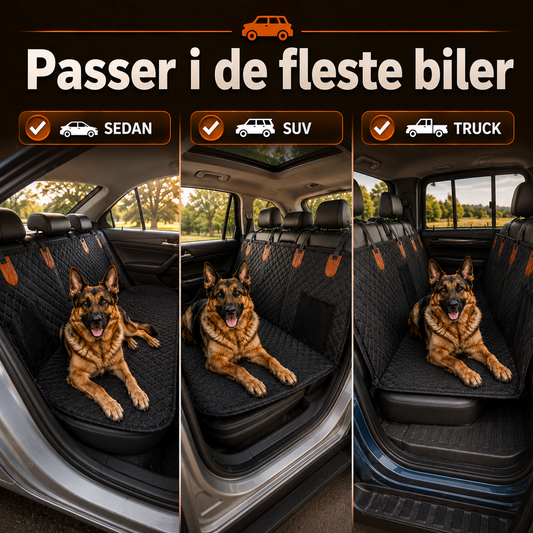 Hundebilseteovertrekk (+ GRATIS Sikkerhetsbelte)